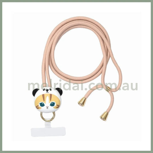 Mofusand | Multi Ring Plus Mascot Strap W60 X H770 D36 Mm (Panda Nyan)