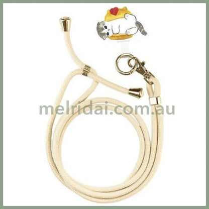 Mofusand | Multi Ring Plus Mascot Strap W60 X H770 D36 Mm (Shrimp Nyan)