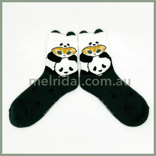 Mofusand | Socks 23～25Cm (Panda Nyan)