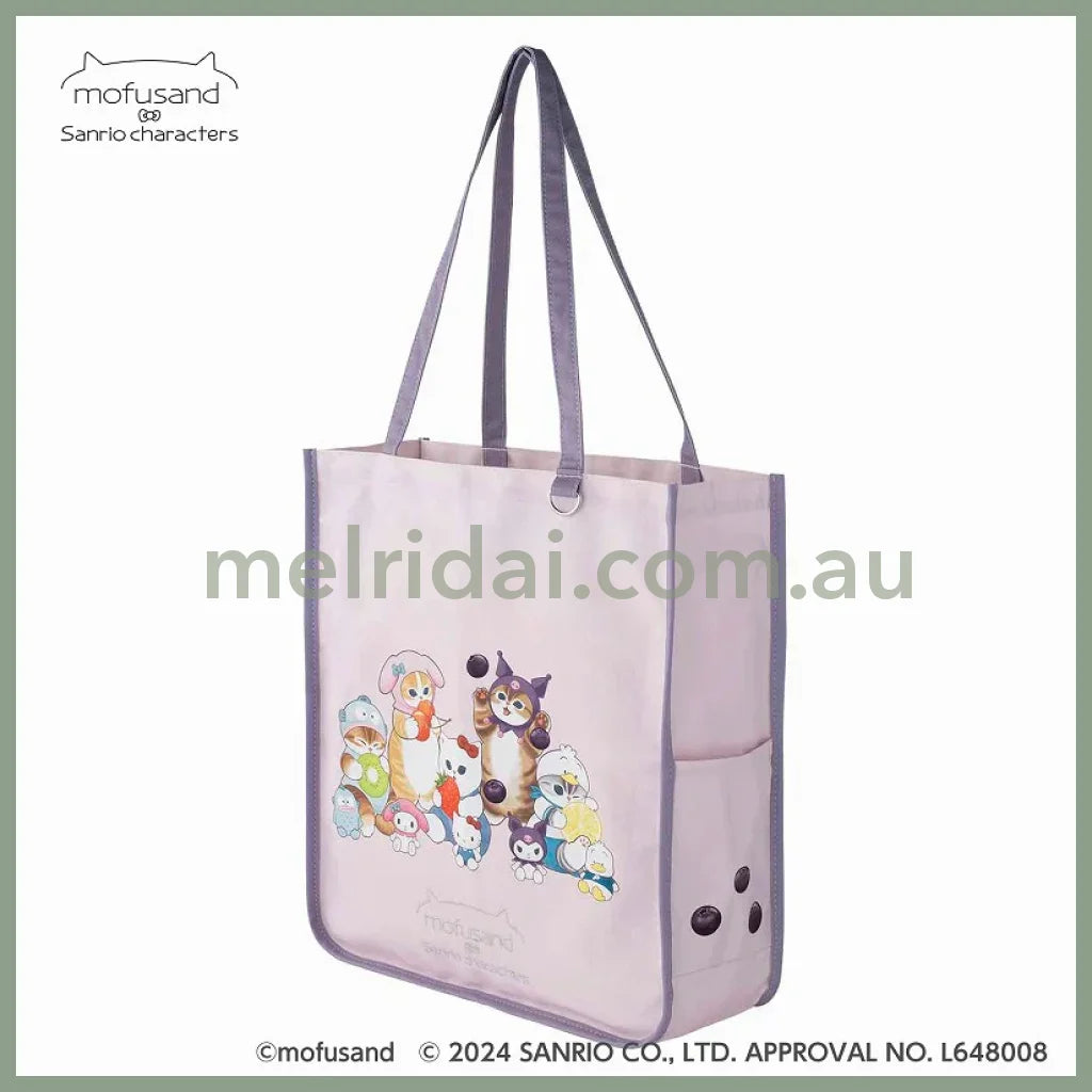 Mofusand X Sanrio | Big Tote Bag H400×W360×D120Mm 猫福 三丽鸥合作款 超大容量 印花托特包/单肩包