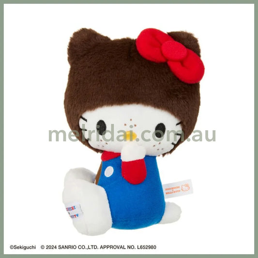 Monchhichi × Sanrio | Plush Toy H18×W13×D11Cm (Hello Kitty)