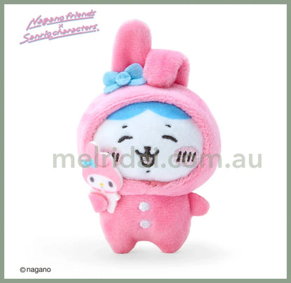 Nagano Friends X Sanrio | Chiikawa Plush Badge 10 3.5 7 Cm // My Melody Hachiware