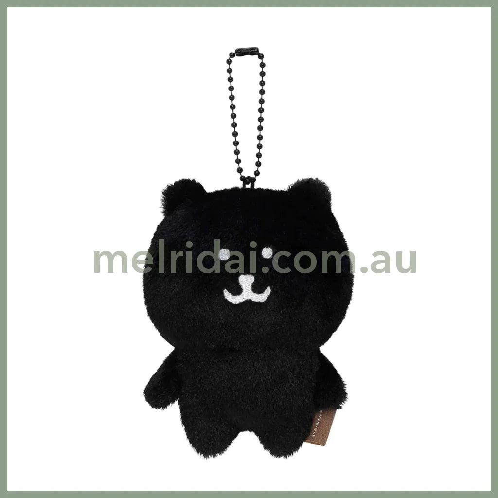 Nagano | Kumaputi Mini Mascot Holder Keychian (The Black) H110×W80×D50Mm 自嘲熊 毛绒玩偶挂件/包挂/钥匙链 黑熊