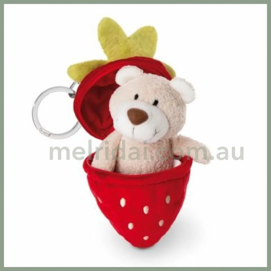 Nici 13Cm Soft Toy Bendix With Keychain In Strawberry