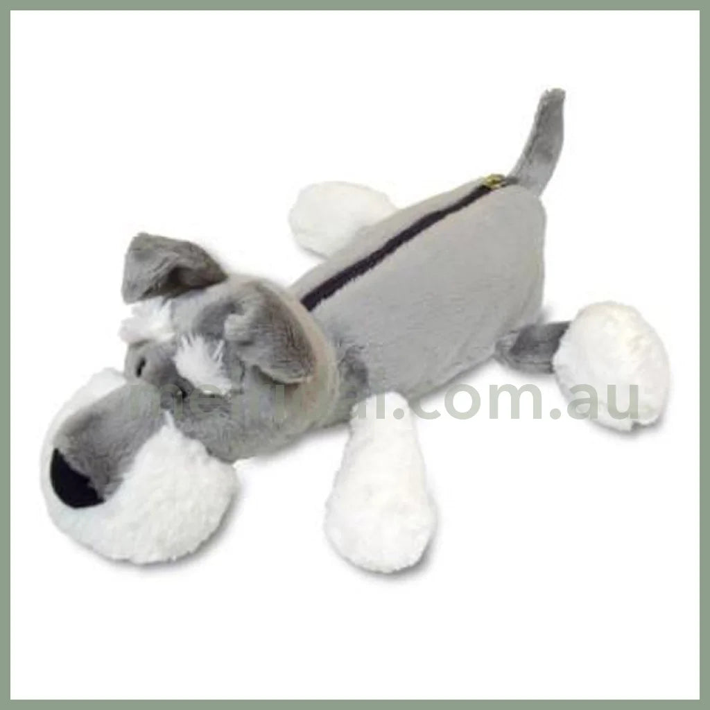 Nici | Schnauzer Figurine Pouch Pencil Case Φ9×H30Cm礼祺 毛绒笔袋/收纳/铅笔盒 雪纳瑞