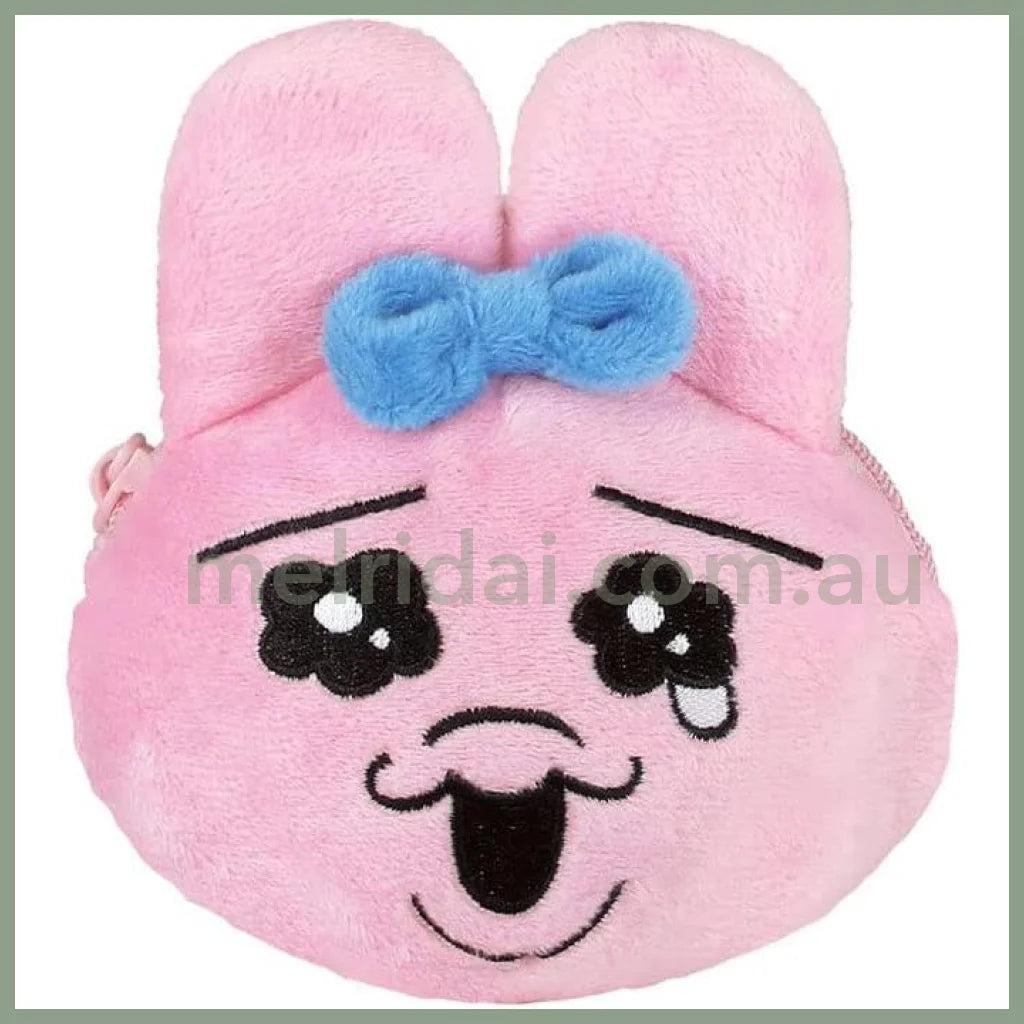 Opanchu Usagi | Plushie Zipper Mascot Holder & Coin Purse With Carabiner H8 X W10.7 D6.5Cm (Cry)