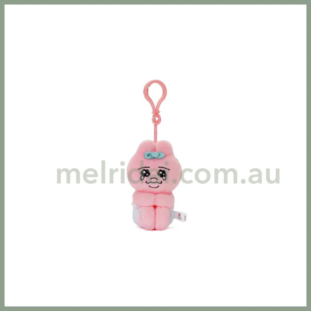 Opanchu Usagi | Punkyu Rabbit Sitting Plush Keychain 5.7 X 10.3 6.9Cm