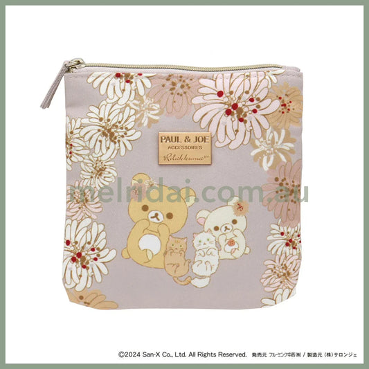 Paul & Joe X Rilakkuma | Flat Pouch 14×14Cm