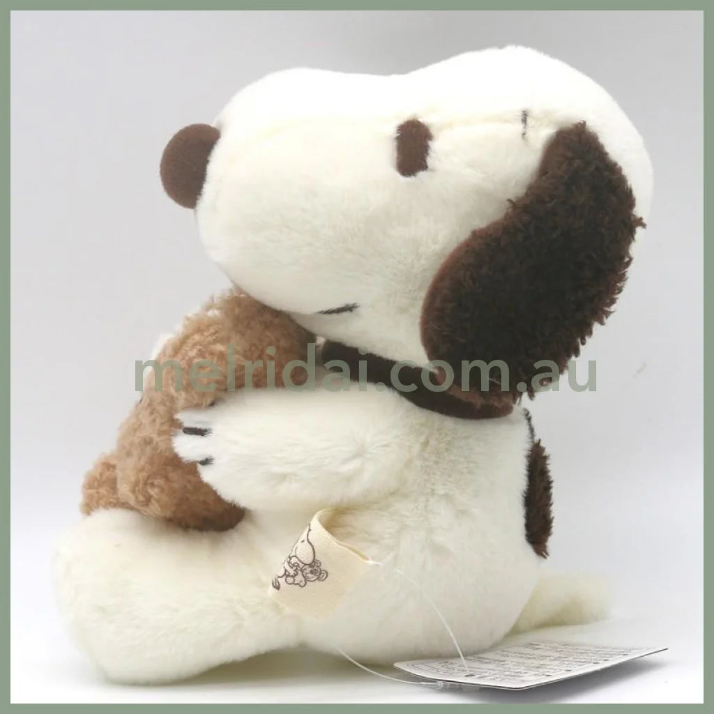 Peanuts | Snoopy And Teddy Bear Carabiner Plush Keychain H16×W11×D15Cm /