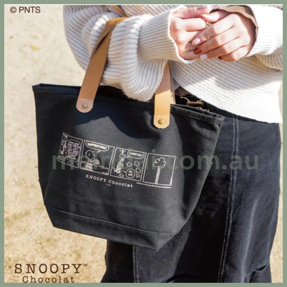 Peanuts | Snoopy Chocolat Mini Tote Bag Limited Edition Black