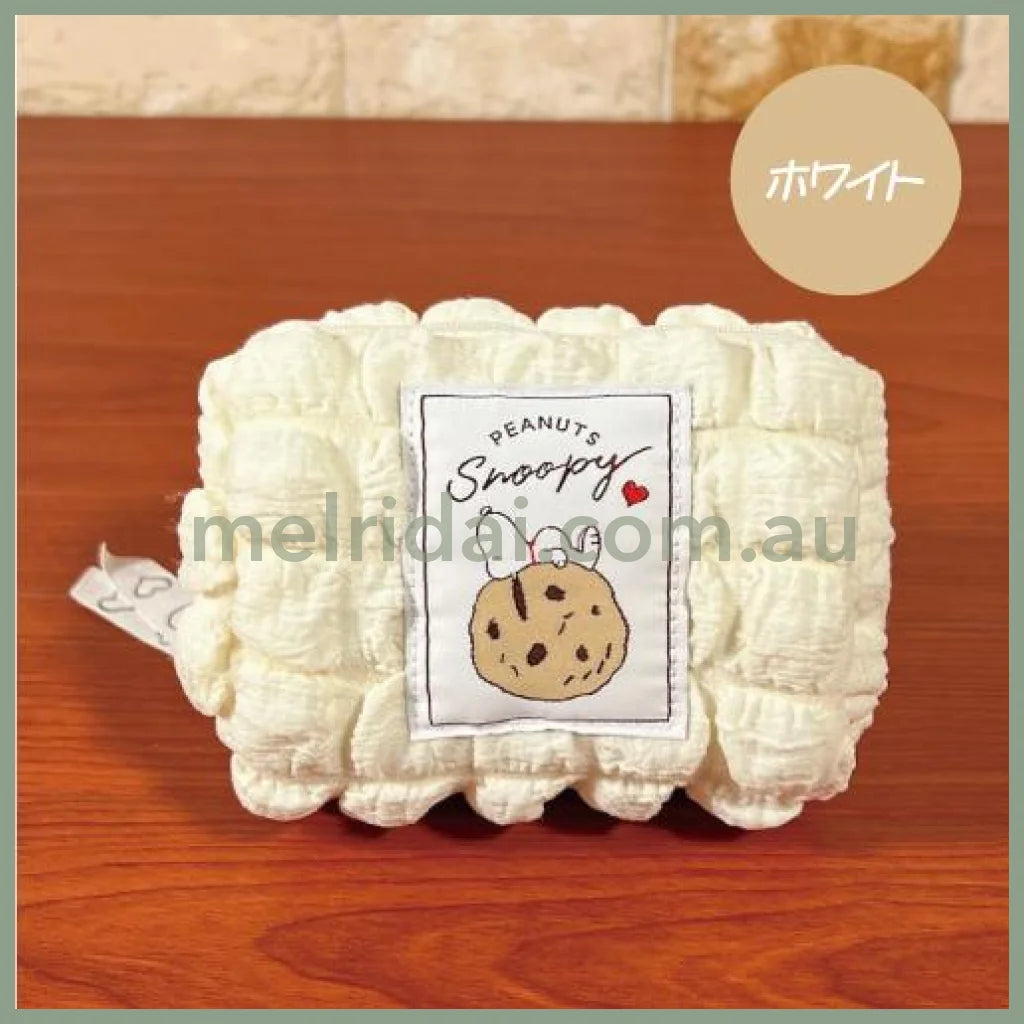 Peanuts | Snoopy Cosmetic Pouch Ｈ15×Ｗ10×Ｄ7Cm 史努比 云朵包/收纳包/化妆包 White