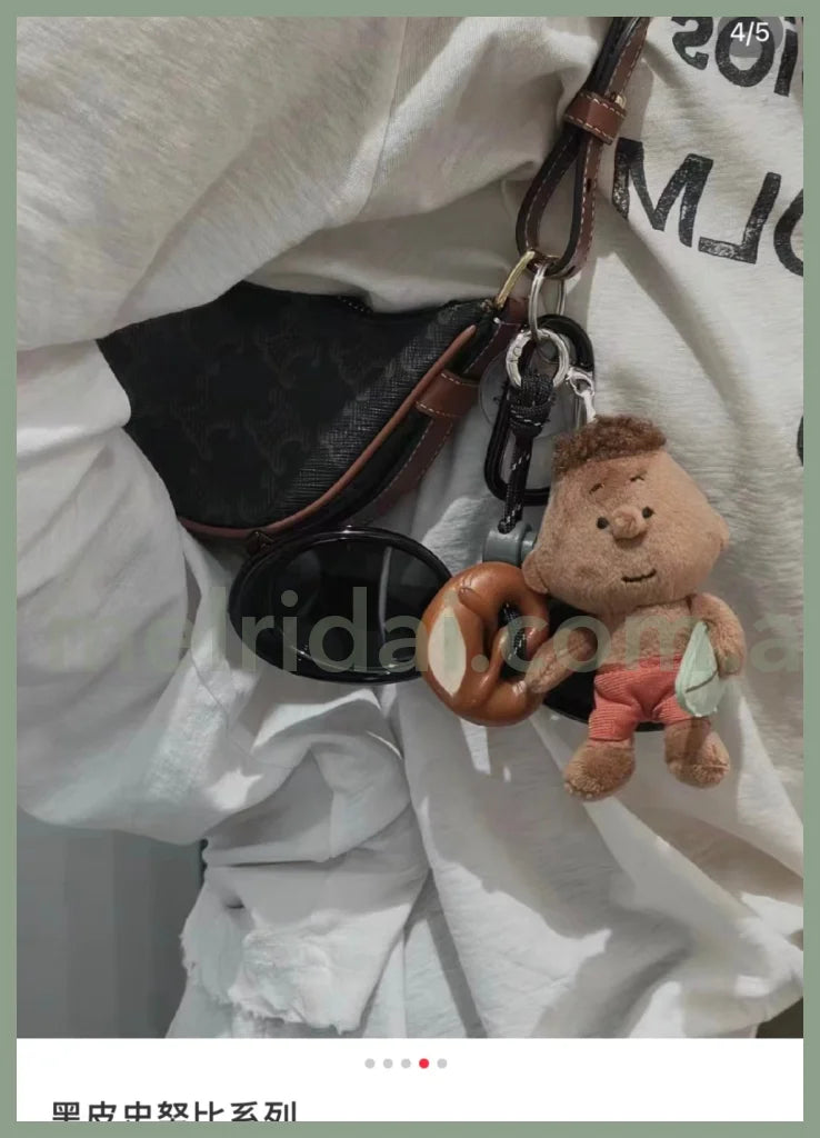 Peanuts | Snoopy Franklin Hawaii Surfing Mascot Holder Plush Keychain Keyring (Limited)