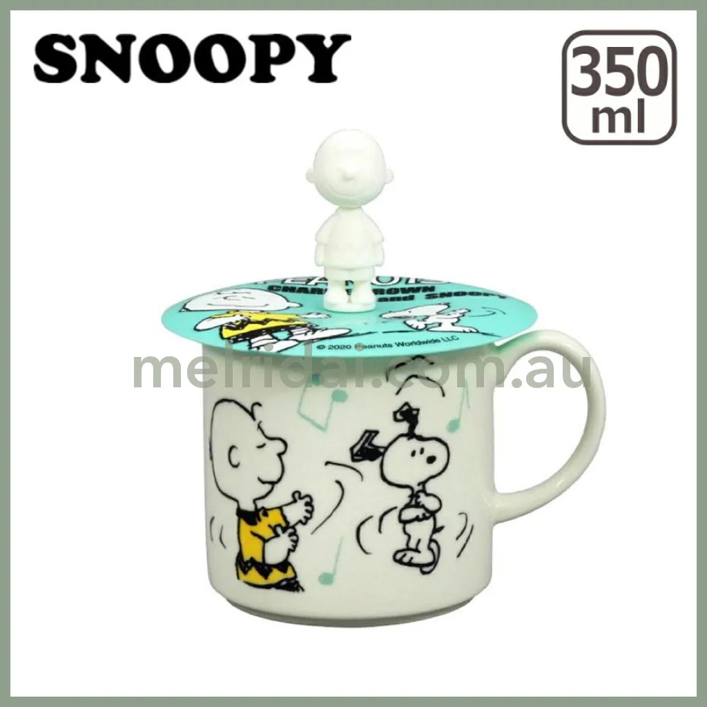 Peanuts | Snoopy Mug With Mascot Lid 350Ml (Mint)