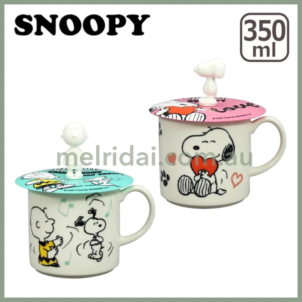 Peanuts | Snoopy Mug With Mascot Lid 350Ml (Mint)