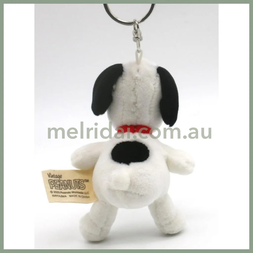 Peanuts | Snoopy Playing Teddy Petit Mascot Keychain H8×W7×D6.5Cm //