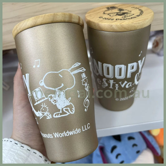 Peanutssnoopy Wood X Stainless 350Ml Tumbler