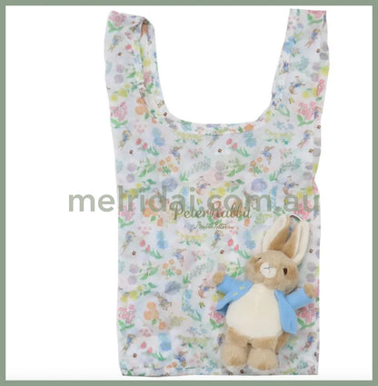 Peter Rabbit | Plush Eco Bag Shopping Outing Marche Carabiner H 9.8 X W 4.7 D 3.5 Cm