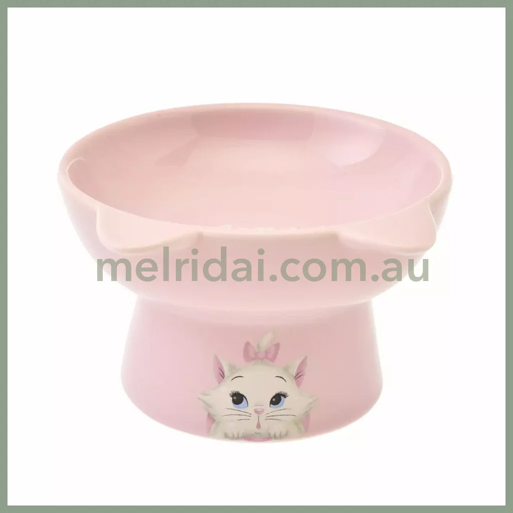 【Pick Up Only】Disney | Marie The Aristocats Pet Food Bowl Disney Cat 7.5×12.3×13.8Cm