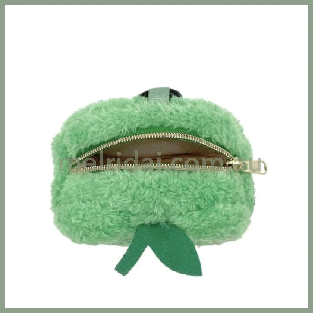 Pickles The Frog | Carabiner Plush Mini Pouch Kabosu H8×W9×D6Cm //