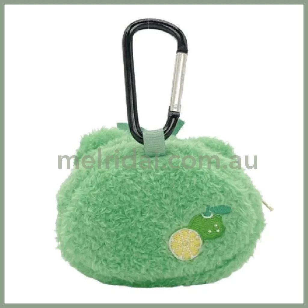 Pickles The Frog | Carabiner Plush Mini Pouch Kabosu H8×W9×D6Cm //