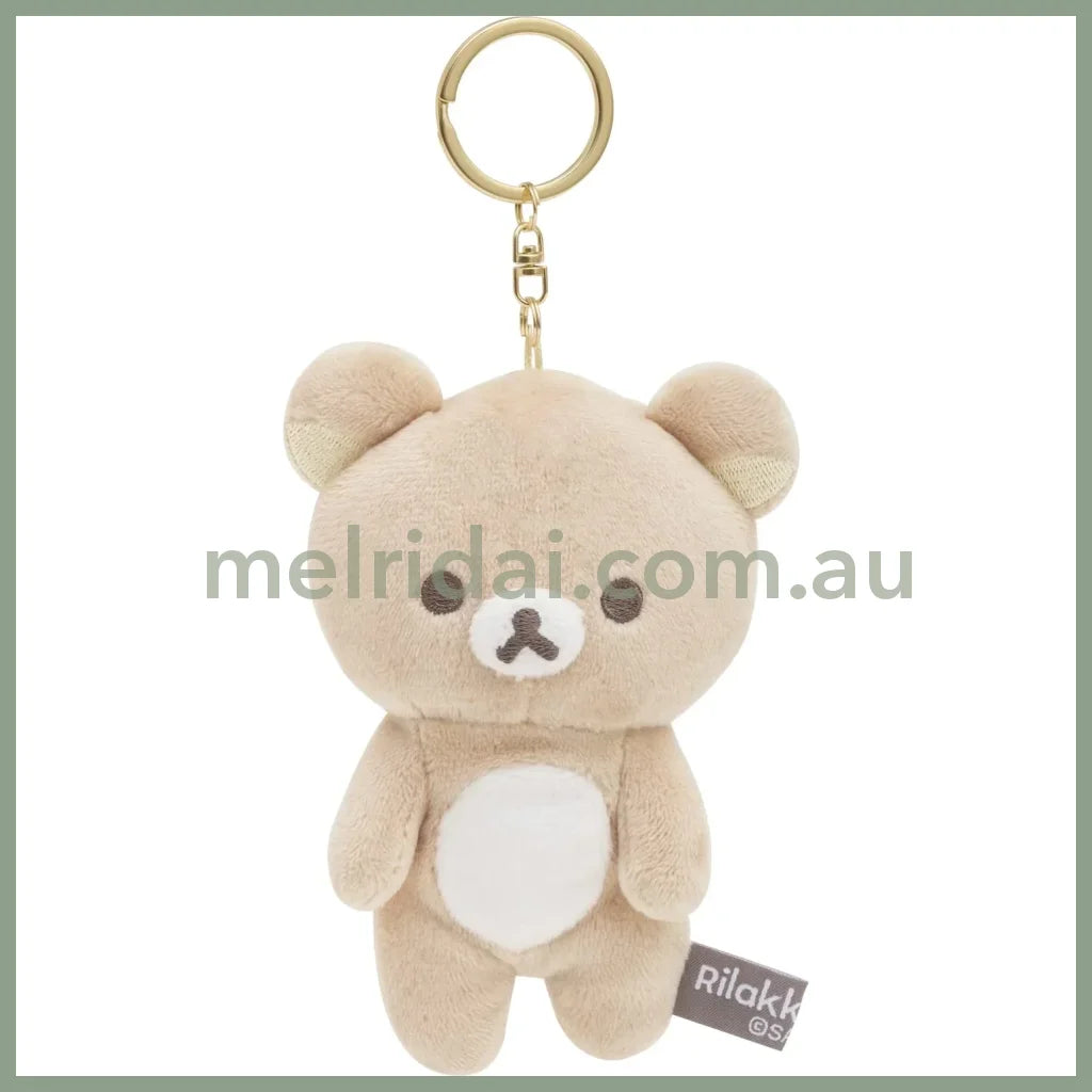 Rilakkuma | Plush Keychain (New Basic Rilakkuma) 轻松熊 毛绒玩偶挂件/包挂/钥匙链 Rilakkuma 115X75X45 Mm