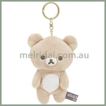 Rilakkuma | Plush Keychain (New Basic Rilakkuma) 轻松熊 毛绒玩偶挂件/包挂/钥匙链 Rilakkuma 115X75X45 Mm