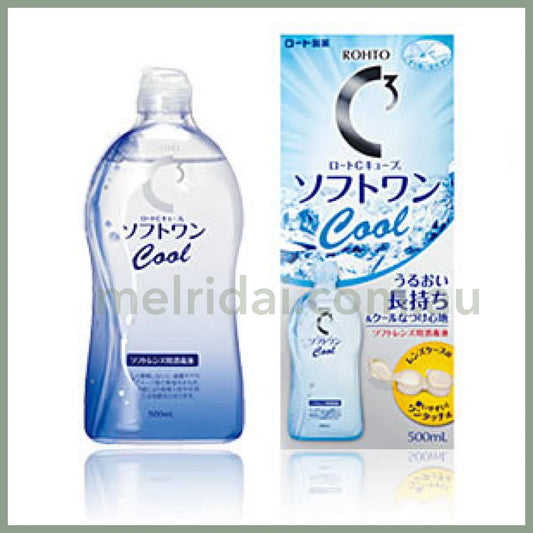 Rohto | Contact Lenses C Cube Soft One Cool 500Ml 乐敦3C 隐形眼镜护理液/洗净液 清凉款