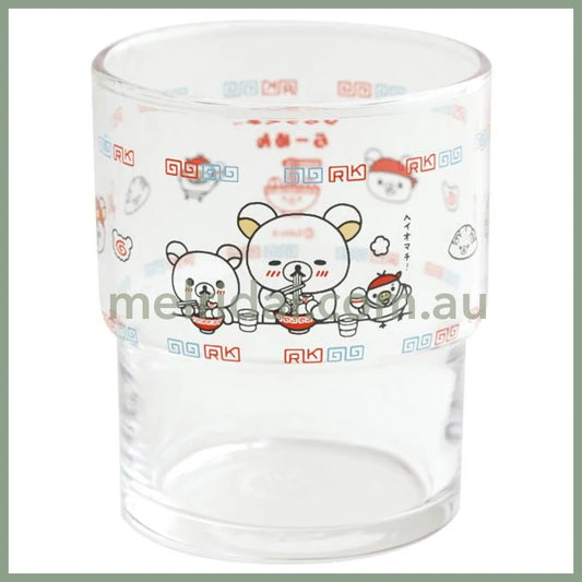 San-X | Glass Tumbler H100×W70×D70Mm (Rilakkuma Anytime Ramen Goods)