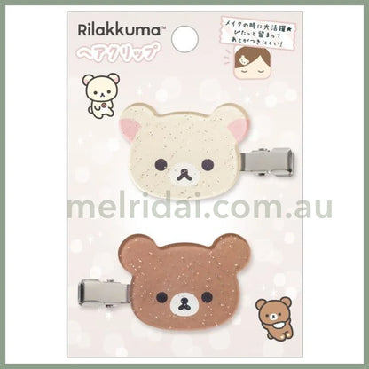 San-X | Hair Clip Set Korilakkuma And Chairoikoguma Rilakkuma / &