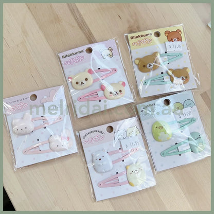 San-X | Hair Pin Set Rilakkuma/Sumikko Gurashi/Kumausa //