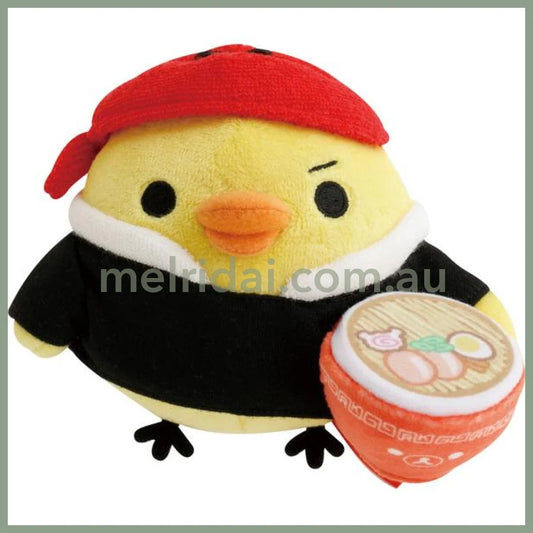 San-X | Kiiroitori Plush Toy 85×114×85Mm (Rilakkuma Anytime Ramen Goods)