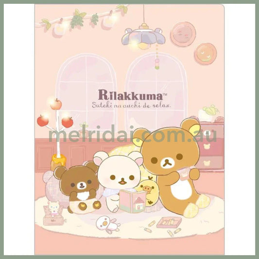 San-X | Rilakkuma A3-A4 10-Pocket Plastic Document Holder 310×235Mm (Lovely House)