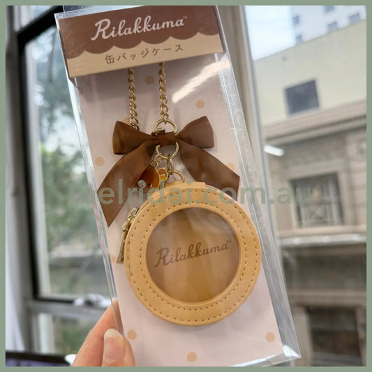 San-X | Rilakkuma Badge Case Holder Keychain Limited