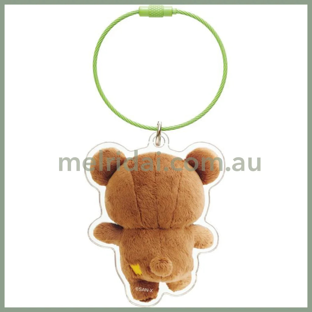 San-X | Rilakkuma Chairoikoguma Acrylic Key Chain/Keyring 68×55Mm (Daradara Lazy Peaceful Good