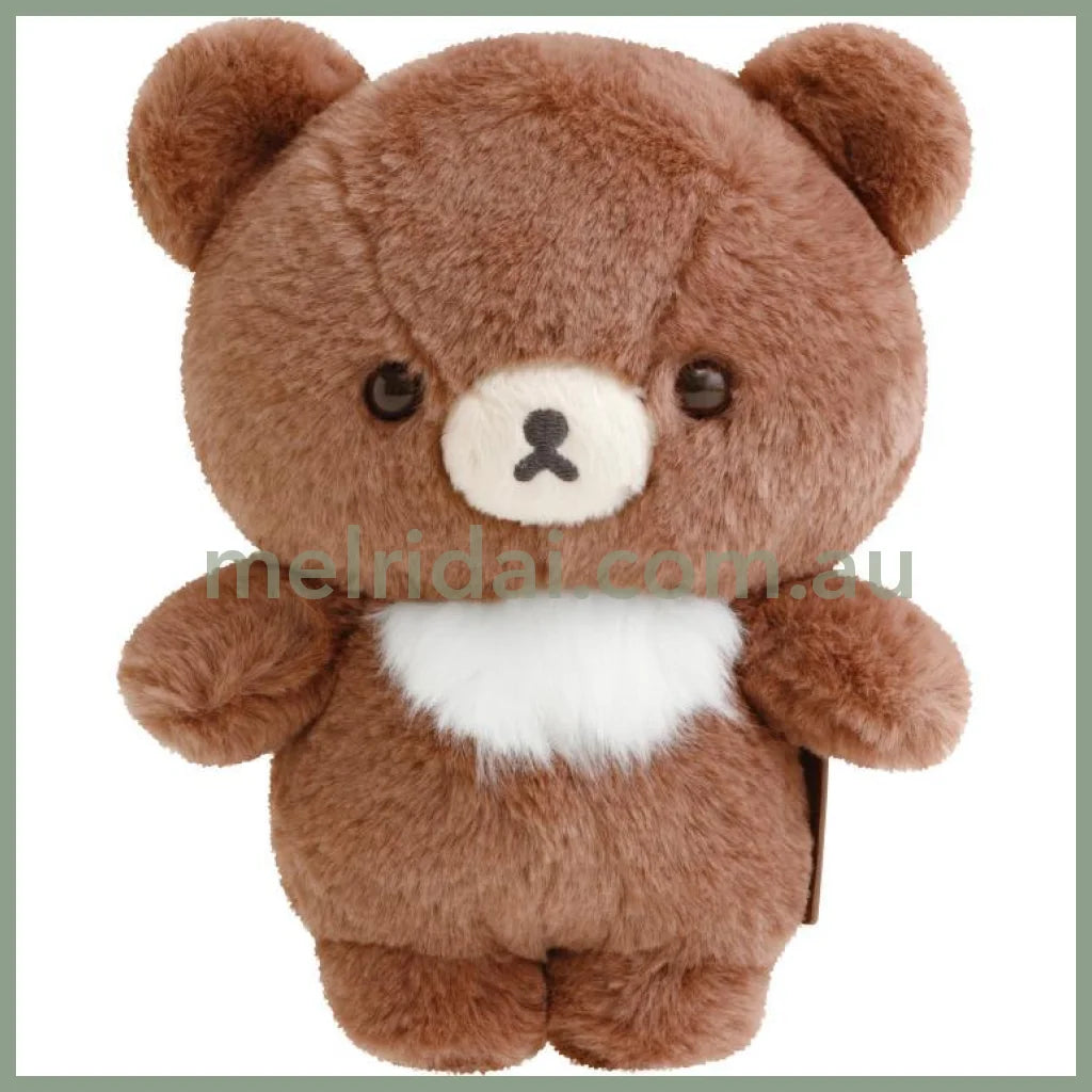 San-X | Rilakkuma Chairoikoguma Fluffy Plush Doll S 180×145×85Mm (Lovely House)