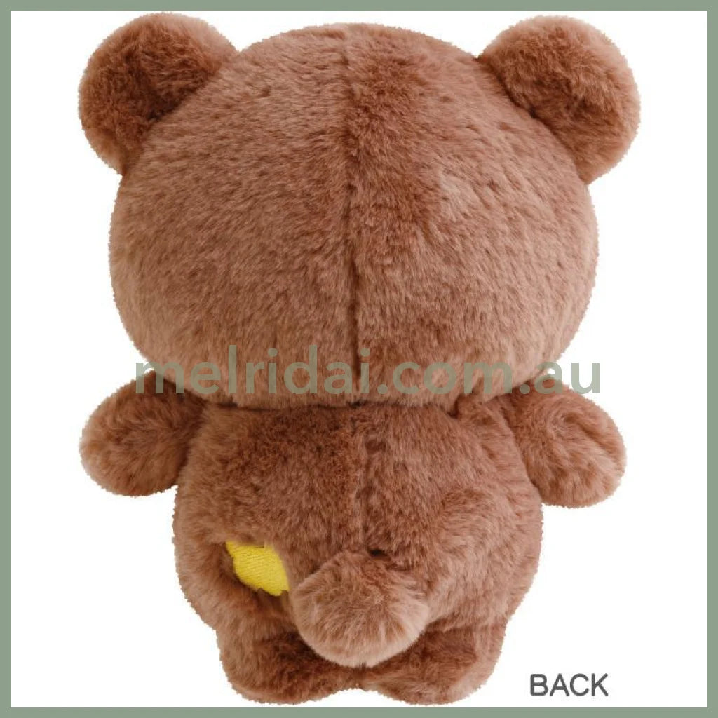 San-X | Rilakkuma Chairoikoguma Fluffy Plush Doll S 180×145×85Mm (Lovely House)