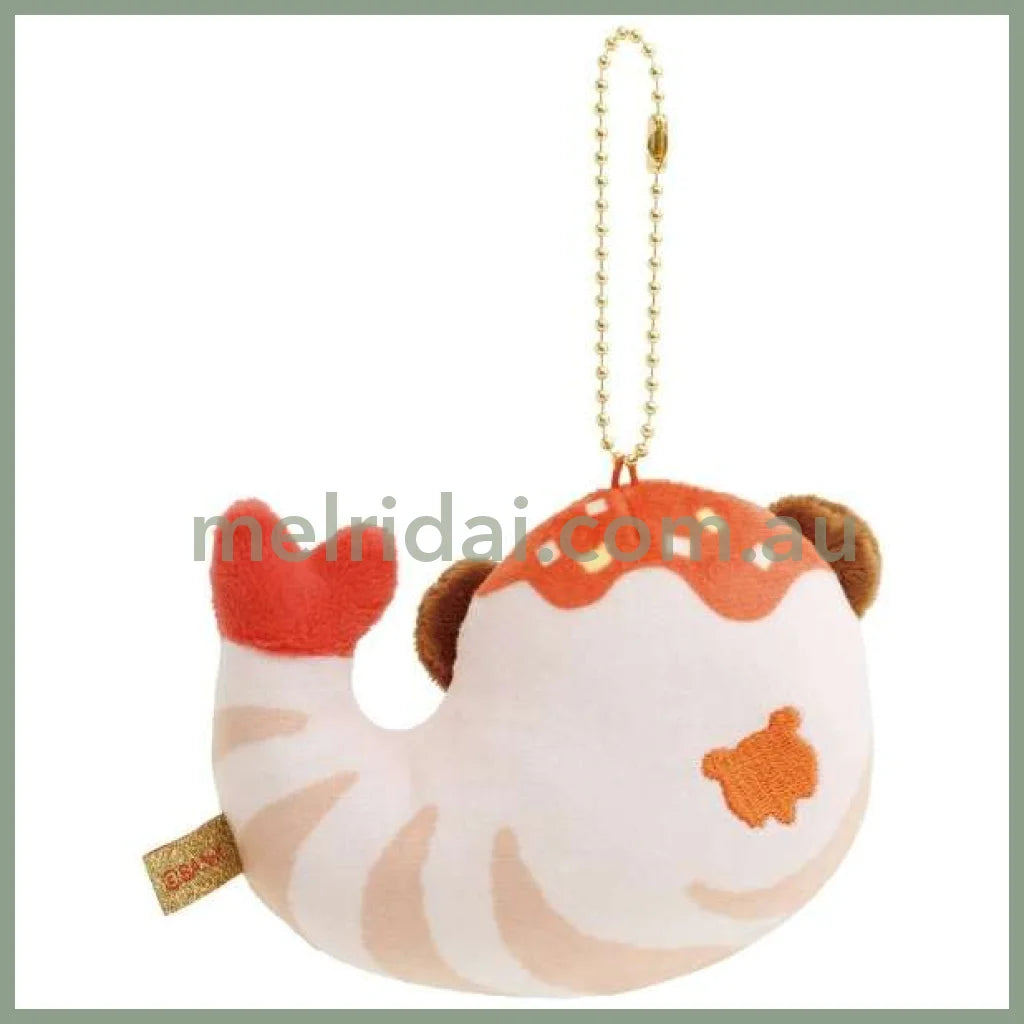 San-X | Rilakkuma Chairoikoguma Mascot Holder Plush Keychain W100Mm×H70Mm×D100Mm (Chinese Style)