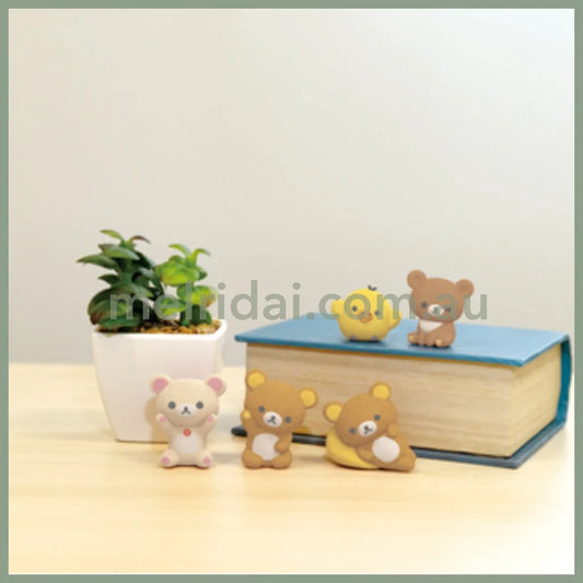 San-X | Rilakkuma Flocking Petit Mascot Figure 37×30×22Mm