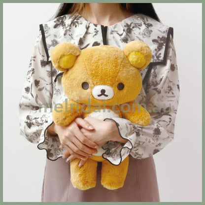 San-X | Rilakkuma Fluffy Plush Doll M 400×250×120Mm (Lovely House)