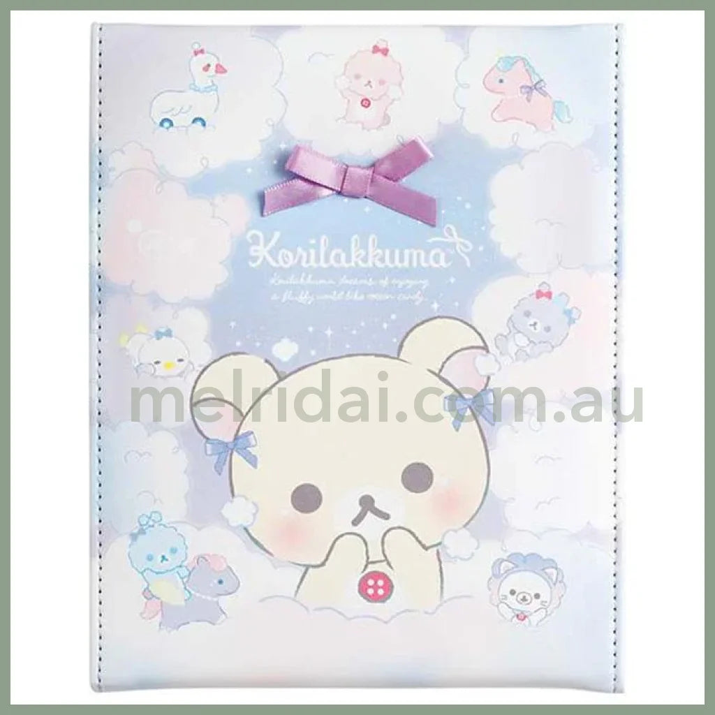 San-X | Rilakkuma Folding Mirror 170 X 140 15Mm (Osorano Kururin Wataame/Sky Curly Cotton Candy)