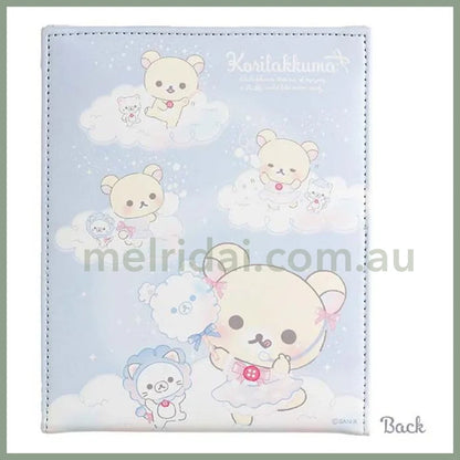 San-X | Rilakkuma Folding Mirror 170 X 140 15Mm (Osorano Kururin Wataame/Sky Curly Cotton Candy)