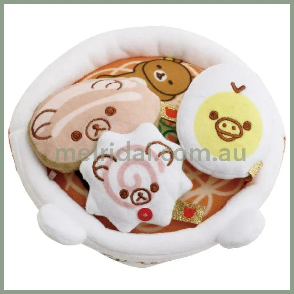 San-X | Rilakkuma Great Chinese Ramen Set Plush Doll Toy W150Mm×H100Mm×D150Mm