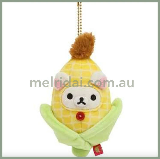 San-Xrilakkuma Keychain Plush Korilakkuma Corn 15*10*6Cm