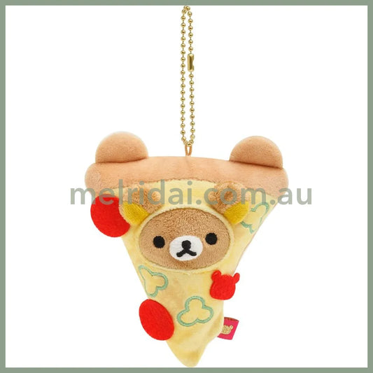 San-Xrilakkuma Keychain Plush Rilakkuma Pizza 10.5*10*4Cm