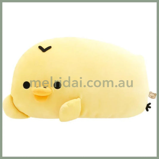 San-X | Rilakkuma Kiiroitori Plush Doll Relax Cushion 220×380×100Mm (Daradara Lazy Peaceful Good