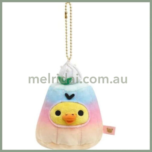 San-Xrilakkuma Kiiroitori Retro Sweets Series Keychain Plush Bavarian Cream