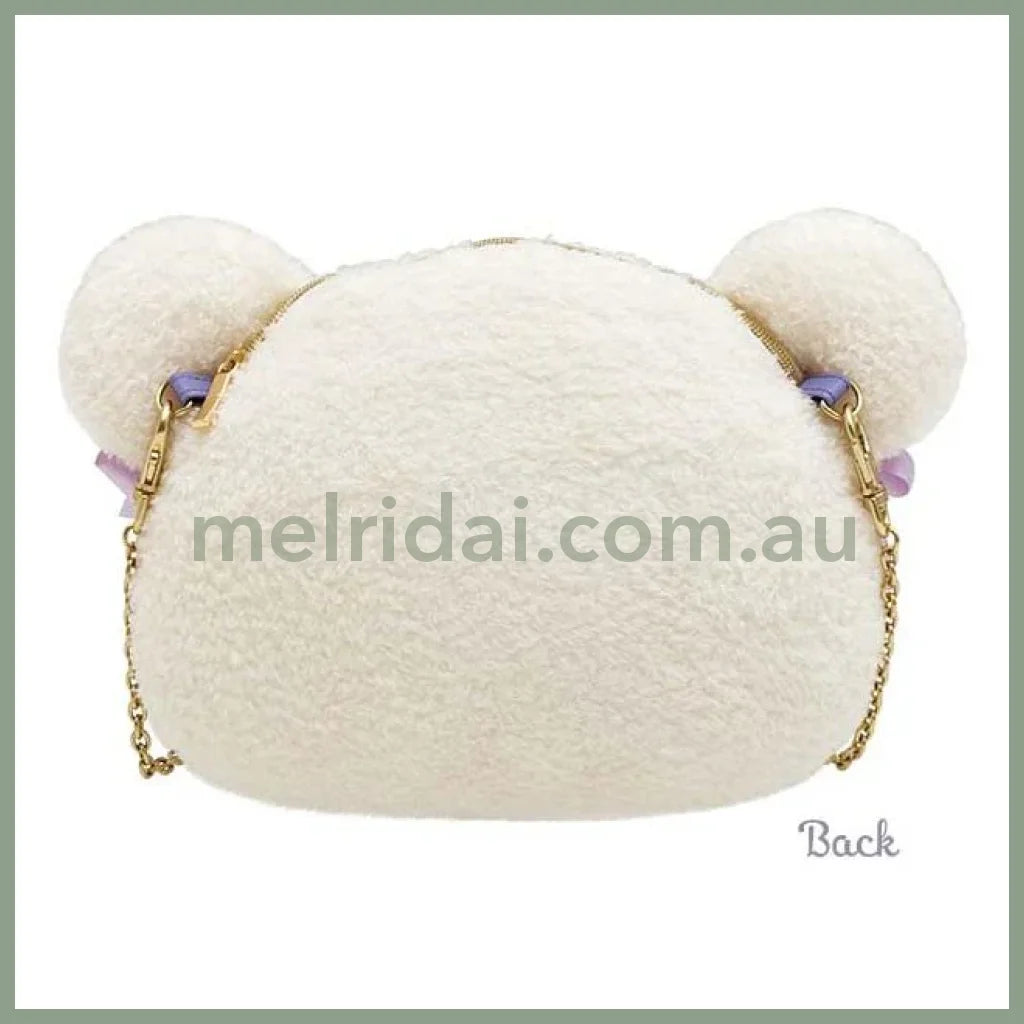 San-X | Rilakkuma Korilakkuma Face-Shaped Plush Pochette Multi-Pouch 160 X 240X 80Mm (Osorano