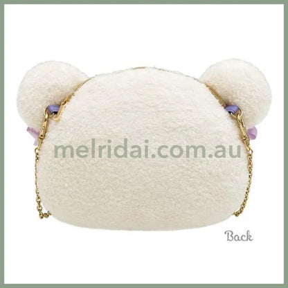 San-X | Rilakkuma Korilakkuma Face-Shaped Plush Pochette Multi-Pouch 160 X 240X 80Mm (Osorano