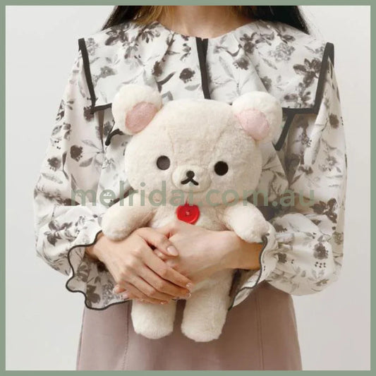 San-X | Rilakkuma Korilakkuma Fluffy Plush Doll M 345×230×125Mm (Lovely House)