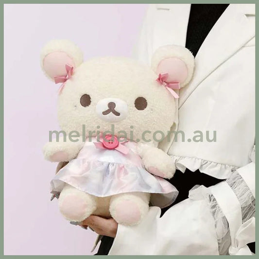 San-X | Rilakkuma Korilakkuma Plush Toy M-Size 300 X 250 180Mm (Osorano Kururin Wataame/Sky Curly